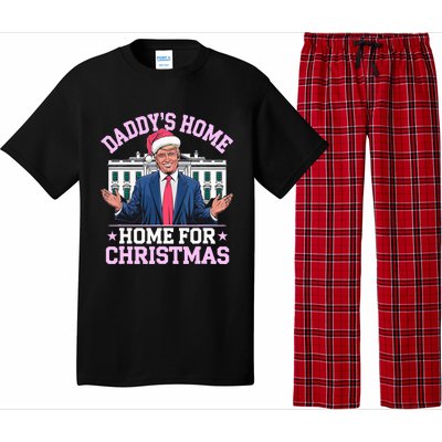 DaddyS Home For Christmas Trump 2024 Pajama Set