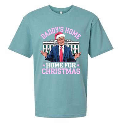 DaddyS Home For Christmas Trump 2024 Sueded Cloud Jersey T-Shirt