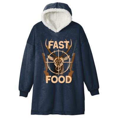 Deer Hunting Fast Food Gift Hooded Wearable Blanket