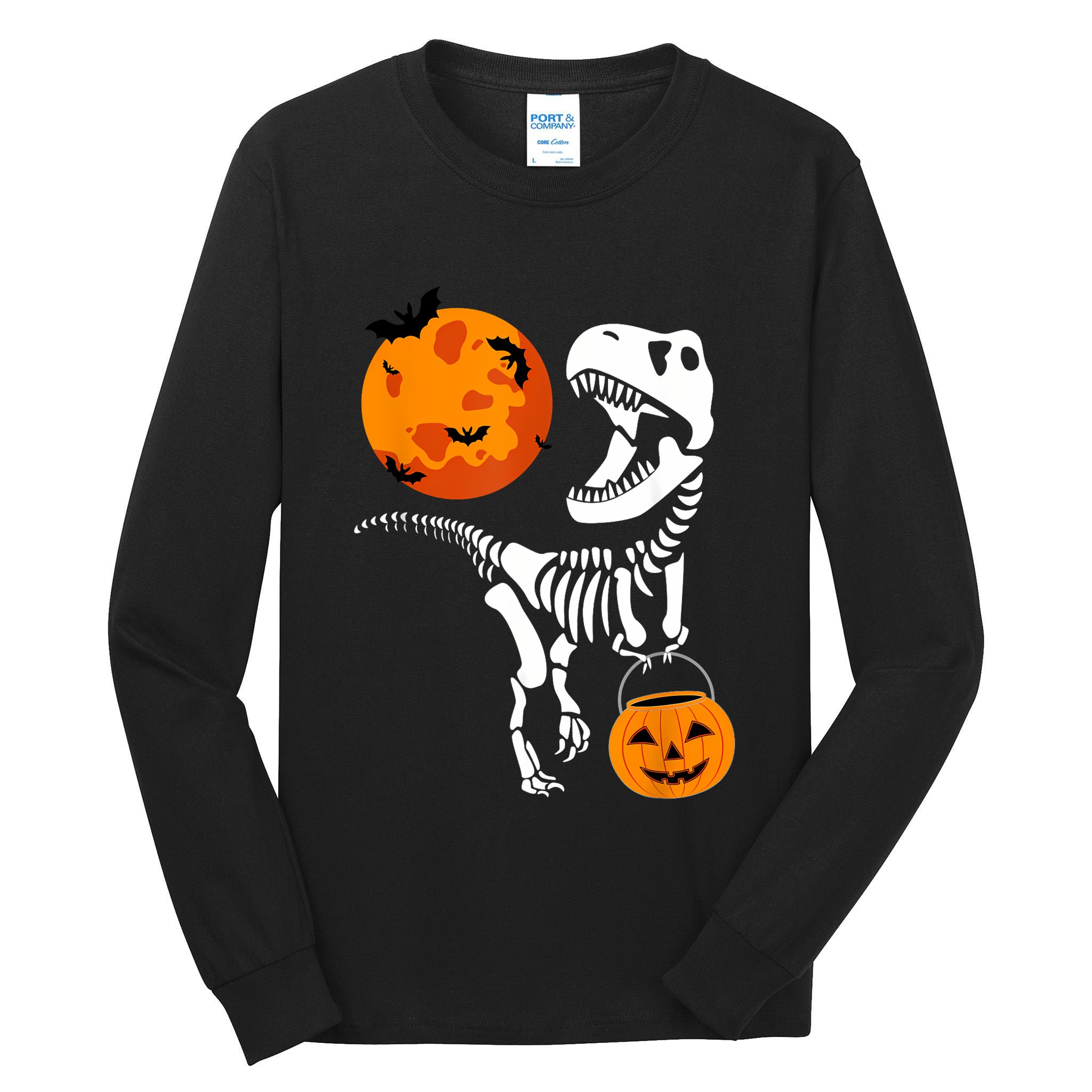Dinosaur Halloween Funny T Rex Tall Long Sleeve T-Shirt