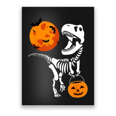 Dinosaur Halloween Funny T Rex Poster