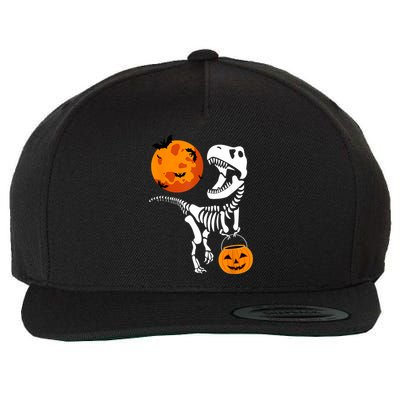 Dinosaur Halloween Funny T Rex Wool Snapback Cap