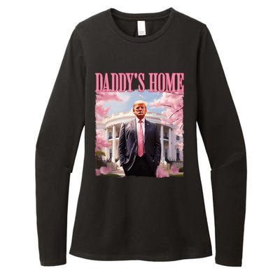 DaddyS Home Funny Trump DaddyS Coming Home 2024 Maga 2024 Womens CVC Long Sleeve Shirt