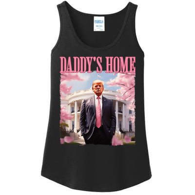 DaddyS Home Funny Trump DaddyS Coming Home 2024 Maga 2024 Ladies Essential Tank