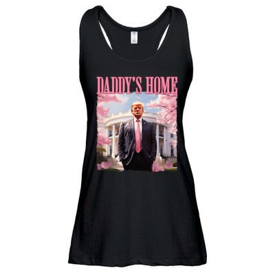 DaddyS Home Funny Trump DaddyS Coming Home 2024 Maga 2024 Ladies Essential Flowy Tank