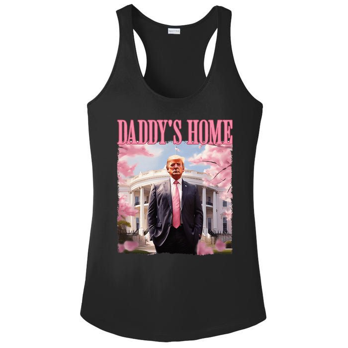 DaddyS Home Funny Trump DaddyS Coming Home 2024 Maga 2024 Ladies PosiCharge Competitor Racerback Tank