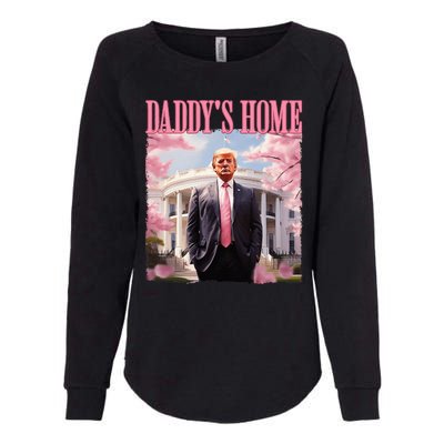 DaddyS Home Funny Trump DaddyS Coming Home 2024 Maga 2024 Womens California Wash Sweatshirt