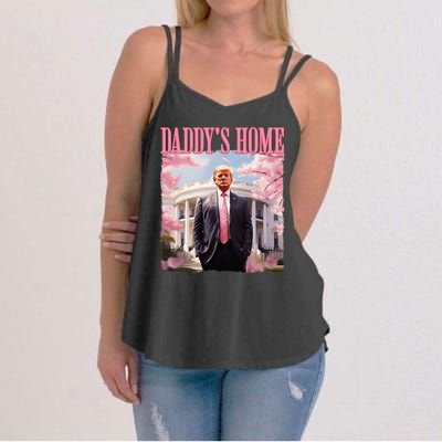 DaddyS Home Funny Trump DaddyS Coming Home 2024 Maga 2024 Women's Strappy Tank