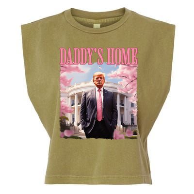 DaddyS Home Funny Trump DaddyS Coming Home 2024 Maga 2024 Garment-Dyed Women's Muscle Tee