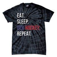 Dek Hockey Funny Eat Sleep Dek Hockey Repeat Tie-Dye T-Shirt