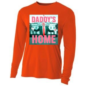 Daddys Home Funny Trending Women Cooling Performance Long Sleeve Crew