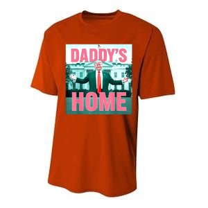 Daddys Home Funny Trending Women Performance Sprint T-Shirt