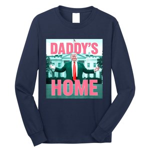 Daddys Home Funny Trending Women Long Sleeve Shirt