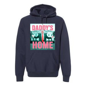 Daddys Home Funny Trending Women Premium Hoodie