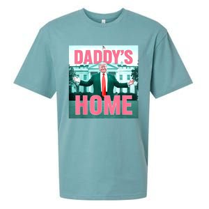 Daddys Home Funny Trending Women Sueded Cloud Jersey T-Shirt