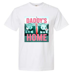 Daddys Home Funny Trending Women Garment-Dyed Heavyweight T-Shirt