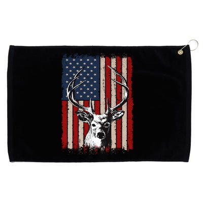 Deer Hunting Funny Fathers Day Gift Grommeted Golf Towel