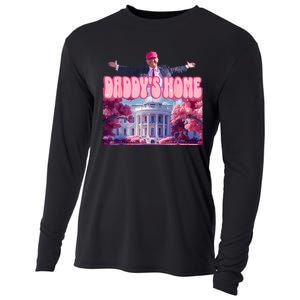 DaddyS Home Funny Trump DaddyS Coming Home 2024 Cooling Performance Long Sleeve Crew