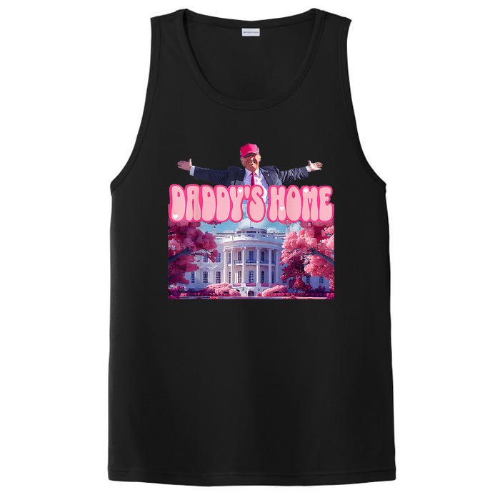 DaddyS Home Funny Trump DaddyS Coming Home 2024 PosiCharge Competitor Tank