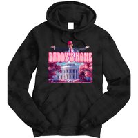 DaddyS Home Funny Trump DaddyS Coming Home 2024 Tie Dye Hoodie