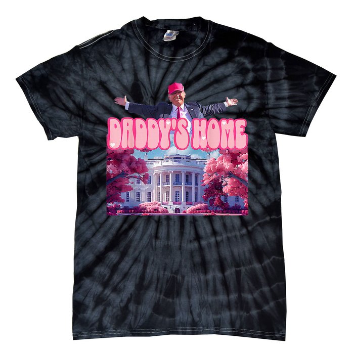 DaddyS Home Funny Trump DaddyS Coming Home 2024 Tie-Dye T-Shirt