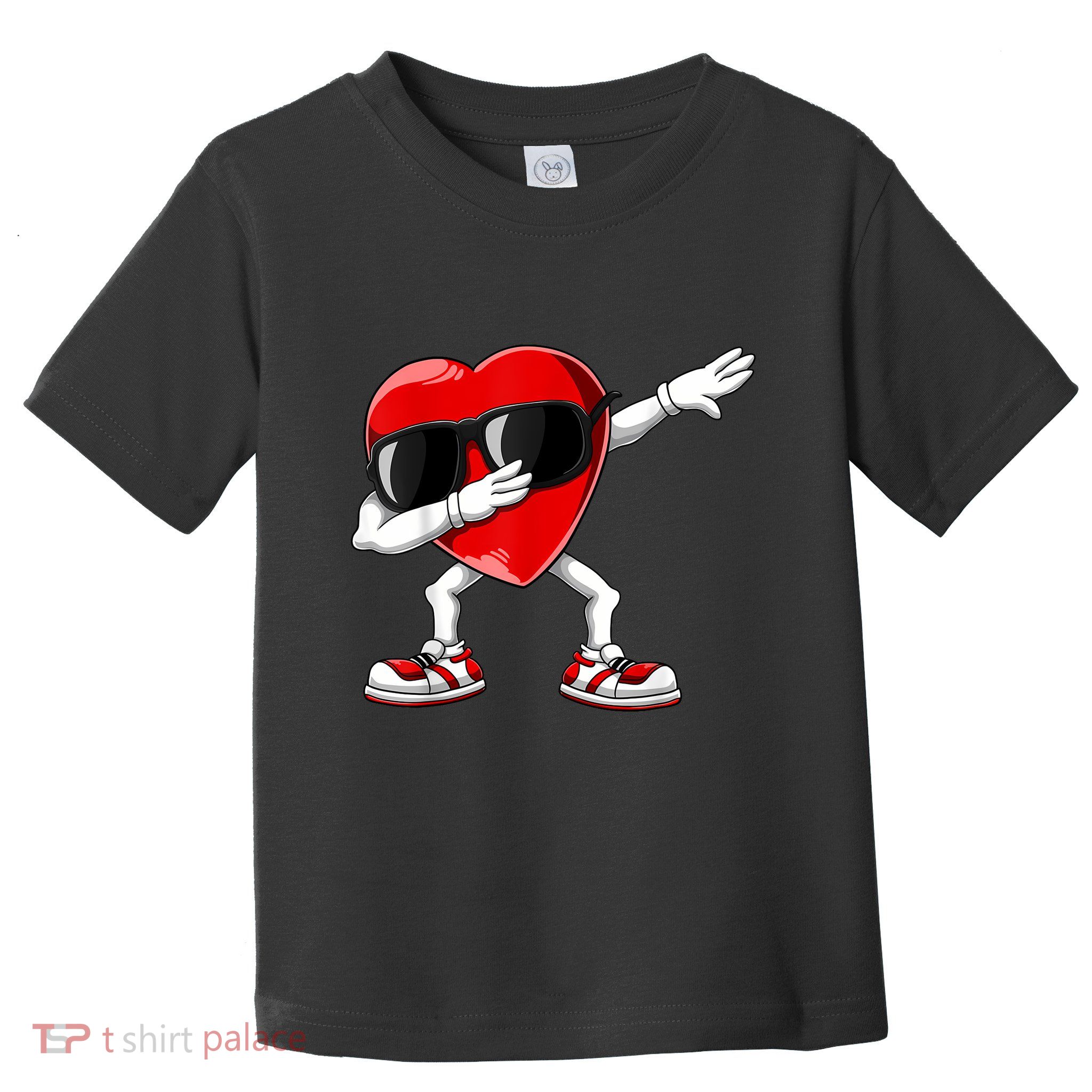 Dabbing Heart Funny Gift Valentines Day Toddler T-Shirt
