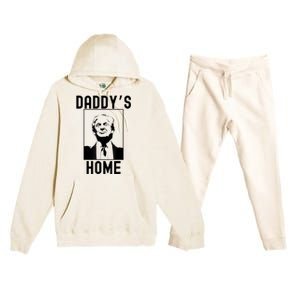 Daddy’s Home Funny Trump Republican 2024 Premium Hooded Sweatsuit Set