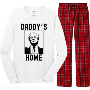 Daddy’s Home Funny Trump Republican 2024 Long Sleeve Pajama Set