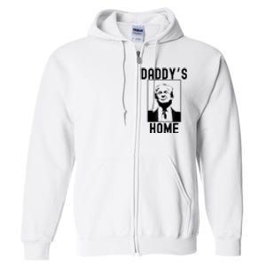 Daddy’s Home Funny Trump Republican 2024 Full Zip Hoodie