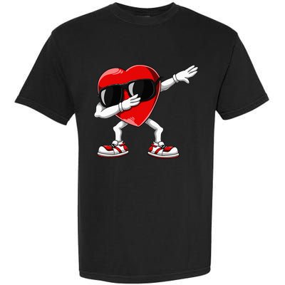 Dabbing Heart Funny Gifts Valentines Day Garment-Dyed Heavyweight T-Shirt