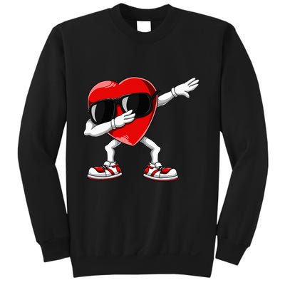 Dabbing Heart Funny Gifts Valentines Day Sweatshirt