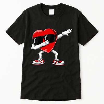Dabbing Heart Funny Gifts Valentines Day Tall T-Shirt