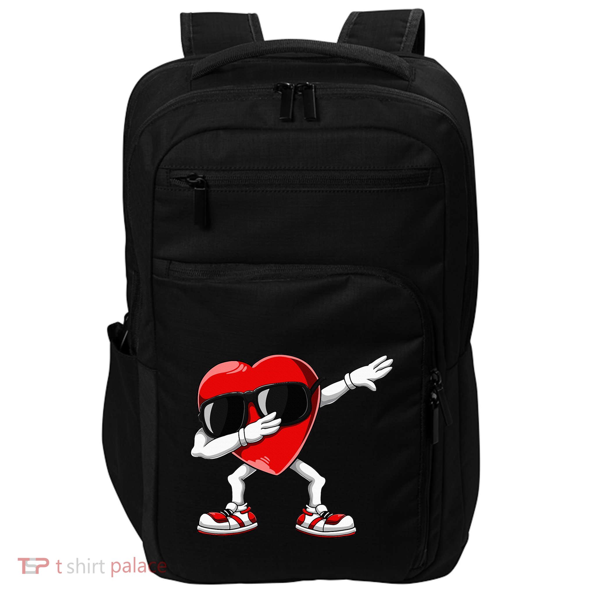 Dabbing Heart Funny Gifts Valentines Day Impact Tech Backpack