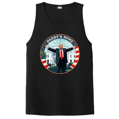 Daddys Home Funny Donald Trump White House 2024 President 47 PosiCharge Competitor Tank