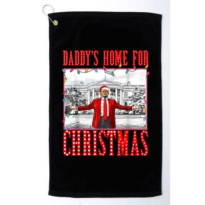 DaddyS Home For Christmas Trump Platinum Collection Golf Towel