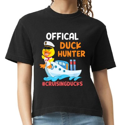 Duck Hunter Funny Duck Cruising Cruise Comfort Colors Boxy T-Shirt