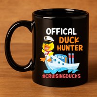 Duck Hunter Funny Duck Cruising Cruise 11oz C Handle Ceramic Mug
