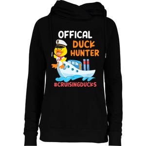 Duck Hunter Funny Duck Cruising Cruise Womens Funnel Neck Pullover Hood