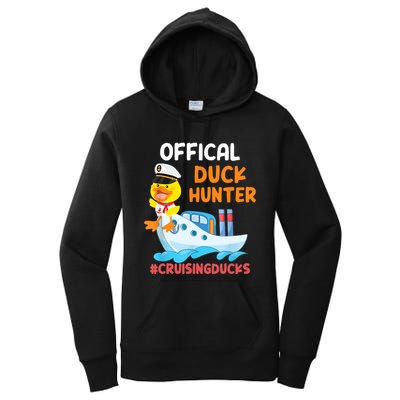 Duck Hunter Funny Duck Cruising Cruise Women's Pullover Hoodie