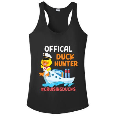 Duck Hunter Funny Duck Cruising Cruise Ladies PosiCharge Competitor Racerback Tank