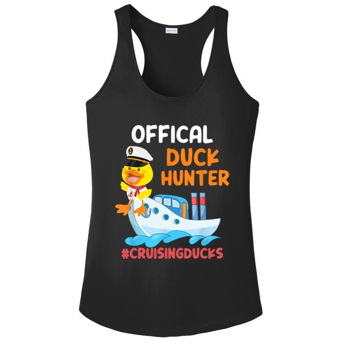 Duck Hunter Funny Duck Cruising Cruise Ladies PosiCharge Competitor Racerback Tank