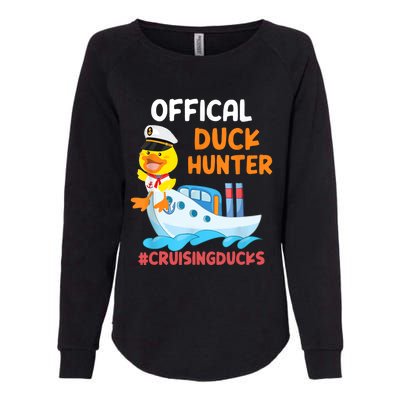 Duck Hunter Funny Duck Cruising Cruise Womens California Wash Sweatshirt