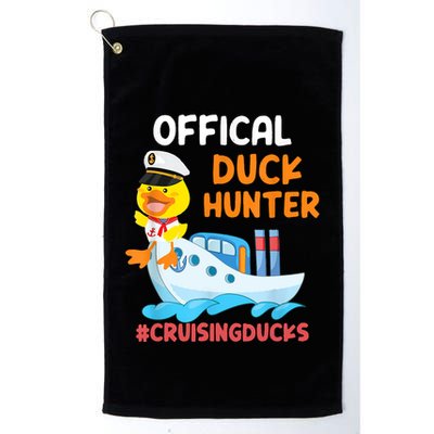 Duck Hunter Funny Duck Cruising Cruise Golf Towel