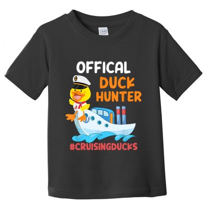 Duck Hunter Funny Duck Cruising Cruise Toddler T-Shirt