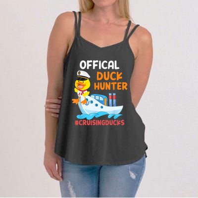 Duck Hunter Funny Duck Cruising Cruise Women's Strappy Tank