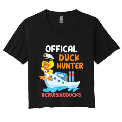 Duck Hunter Funny Duck Cruising Cruise Crop Top