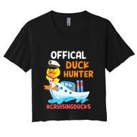 Duck Hunter Funny Duck Cruising Cruise Women's Crop Top Tee