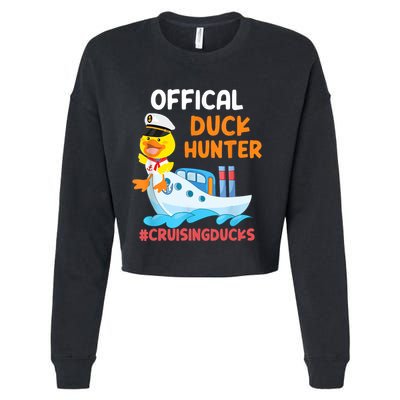 Duck Hunter Funny Duck Cruising Cruise Cropped Pullover Crew