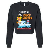 Duck Hunter Funny Duck Cruising Cruise Cropped Pullover Crew