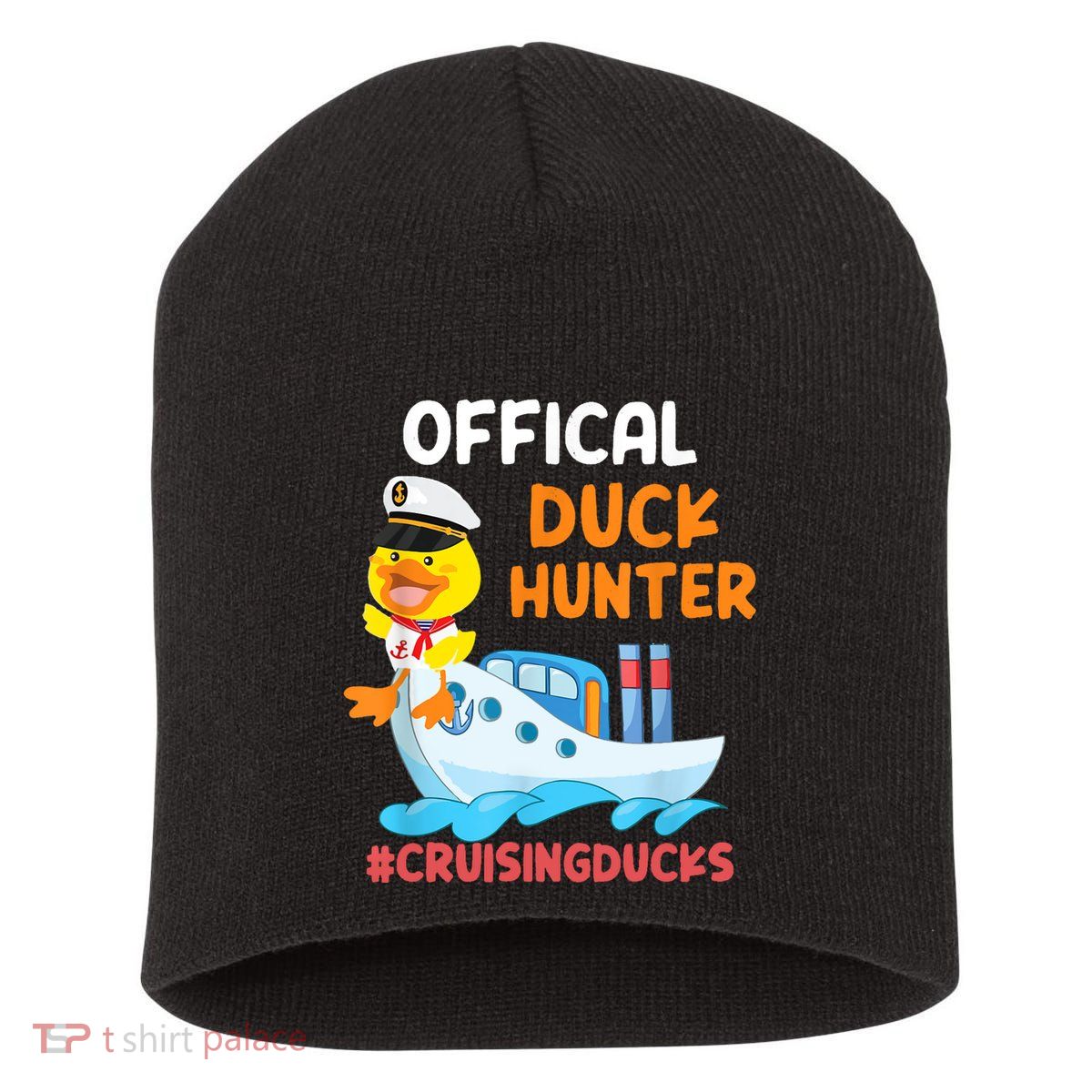 Duck Hunter Funny Duck Cruising Cruise Short Acrylic Beanie